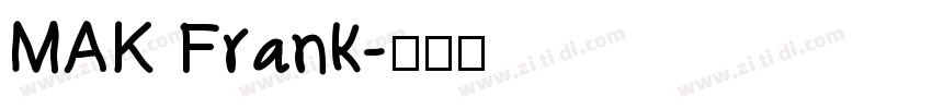 MAK Frank字体转换